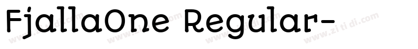 FjallaOne Regular字体转换